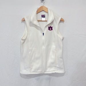 Auburn University ivory fleece vest size large 12-14